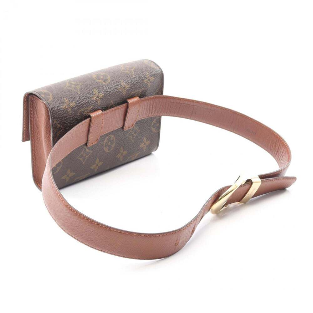 LOUIS VUITTON Authentic Brown Monogram Leather Fanny Pack - Picture 2 of 8